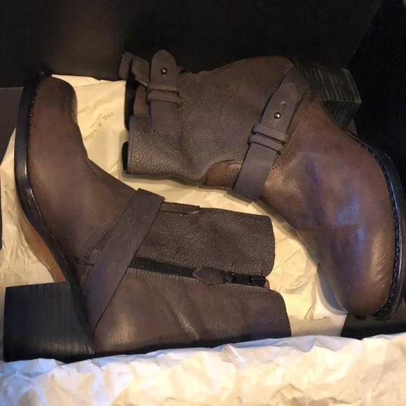 RAG & BONE HARPER MOTO LEATHER BOOT - Picture 5 of 14